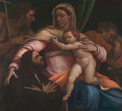 Madonna and Child with SS. Joseph and John the Baptist and a Donor by Sebastiano del Piombo